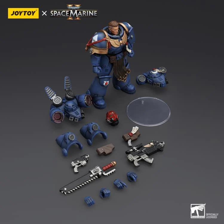 Warhammer 40,000 Space Marine 2 Ultramarines Sergeant Gadriel 1/18 Scale Action Figure - Image 6