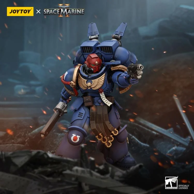 Warhammer 40,000 Space Marine 2 Ultramarines Sergeant Gadriel 1/18 Scale Action Figure - Image 7