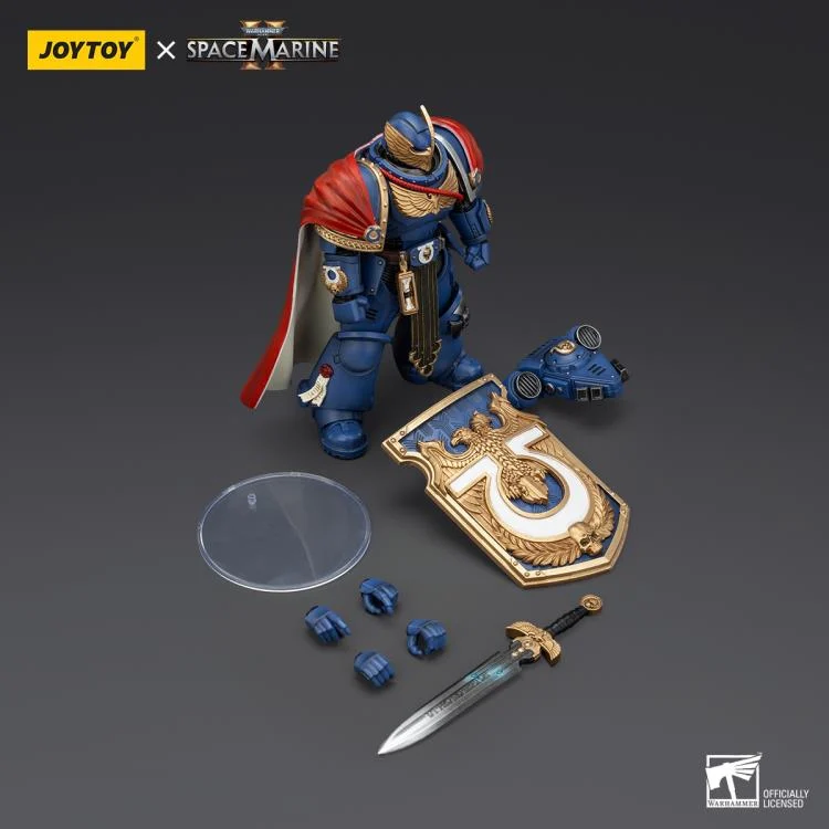 Warhammer 40,000 Space Marine 2 Ultramarines Victrix Honour Guard With Storm Shield And Power Sword 1/18 Scale Action Figure - Image 12