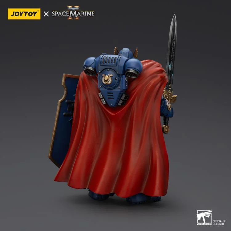 Warhammer 40,000 Space Marine 2 Ultramarines Victrix Honour Guard With Storm Shield And Power Sword 1/18 Scale Action Figure - Image 5
