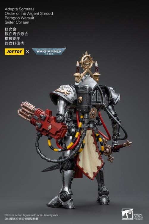 Warhammer 40k Adepta Sororitas Battle Sisters Order of the Argent Shroud Paragon Warsuit Sister Collaen 1/18 Scale Figure - Image 3