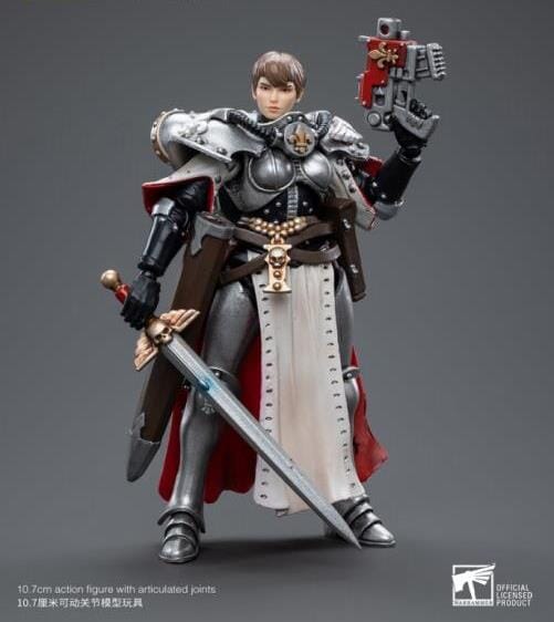 Warhammer 40k Adepta Sororitas Battle Sisters Order of the Argent Shroud Sister Superior Evinka 1/18 Scale Figure - Image 2