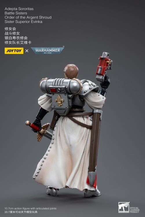 Warhammer 40k Adepta Sororitas Battle Sisters Order of the Argent Shroud Sister Superior Evinka 1/18 Scale Figure - Image 7