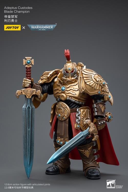Warhammer 40K Adeptus Custodes Blade Champion 1/18 Scale Action Figure - Image 3