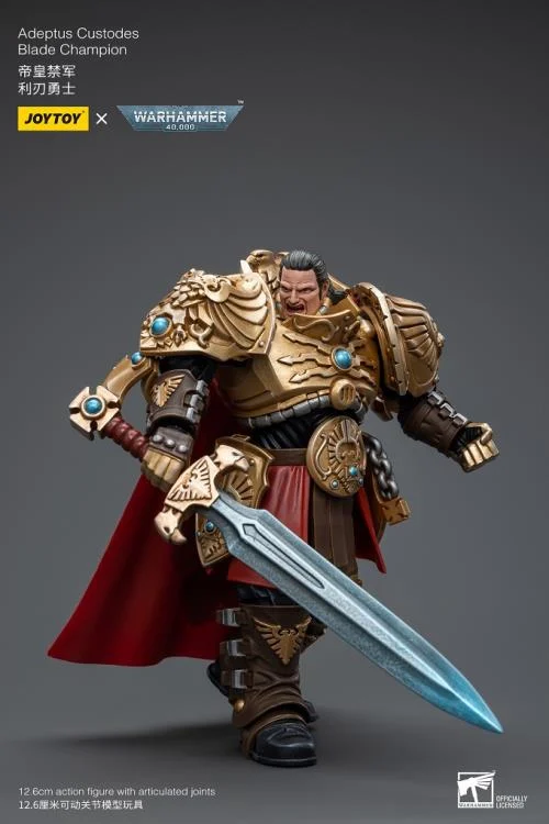 Warhammer 40K Adeptus Custodes Blade Champion 1/18 Scale Action Figure - Image 7