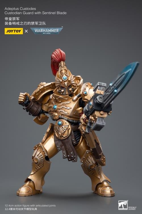 Warhammer 40K Adeptus Custodes Custodian Guard with Sentinel Blade 1/18 Scale Figure - Image 10