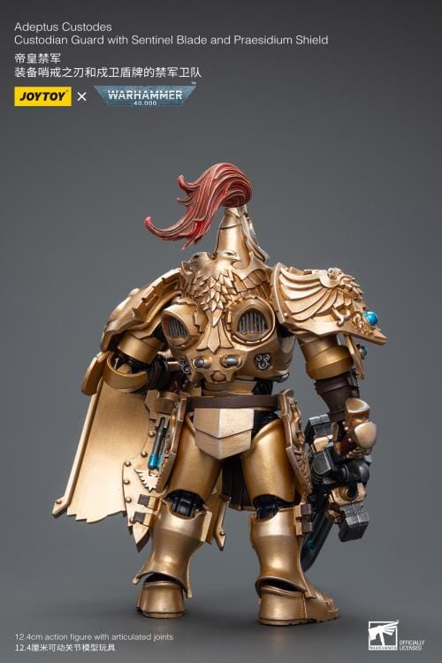 Warhammer 40K Adeptus Custodes Custodian Guard with Sentinel Blade and Praesidium Shield 1/18 Scale Figure - Image 8