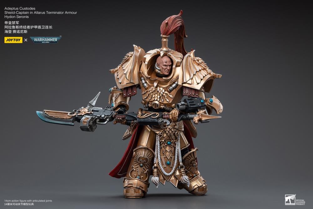 Warhammer 40K Adeptus Custodes Shield Captain in Allarus Terminator Armor Hydon Seronis 1/18 Scale Figure - Image 4