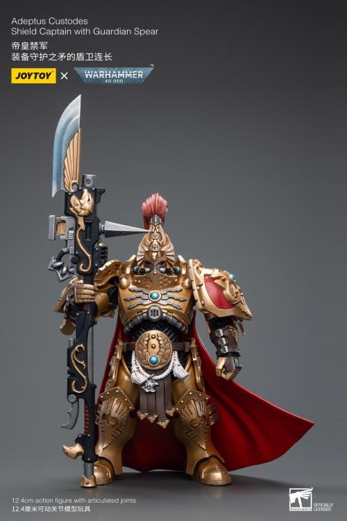 Warhammer 40K Adeptus Custodes Shield Captain with Guardian Spear 1/18 Scale Figure - Image 2