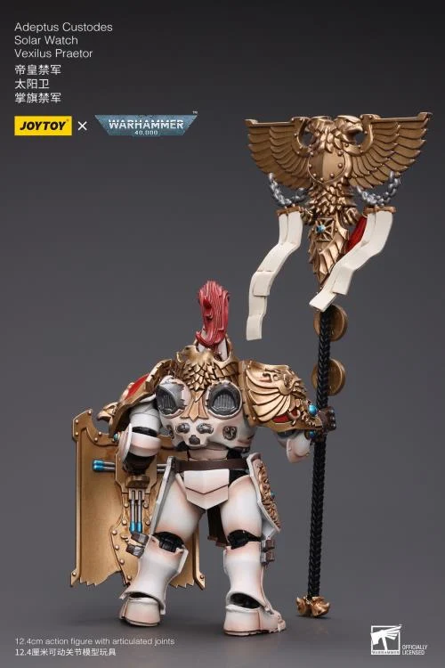 Warhammer 40K Adeptus Custodes Solar Watch Vexilus Praetor 1/18 Scale Figure - Image 5