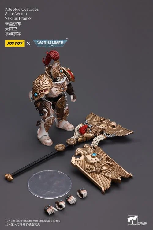 Warhammer 40K Adeptus Custodes Solar Watch Vexilus Praetor 1/18 Scale Figure - Image 9