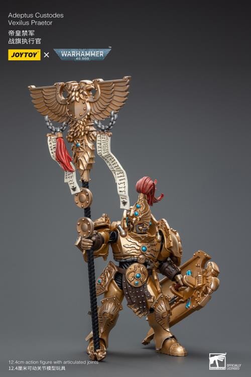 Warhammer 40K Adeptus Custodes Vexilus Praetor 1/18 Scale Figure - Image 5