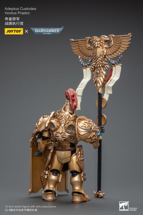 Warhammer 40K Adeptus Custodes Vexilus Praetor 1/18 Scale Figure - Image 7