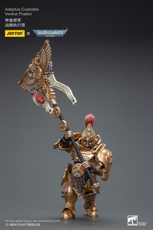 Warhammer 40K Adeptus Custodes Vexilus Praetor 1/18 Scale Figure - Image 8