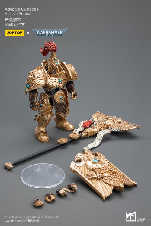 Warhammer 40K Adeptus Custodes Vexilus Praetor 1/18 Scale Figure - Image 9