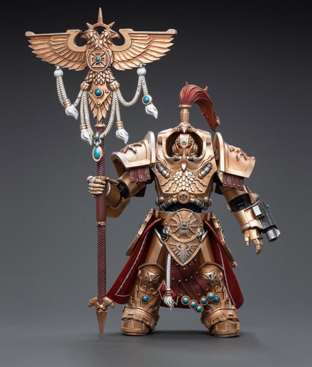 Warhammer 40K Adeptus Custodes Vexilus Praetor in Allarus Terminator Armor Phelam Tolguror 1/18 Scale Figure - Image 2