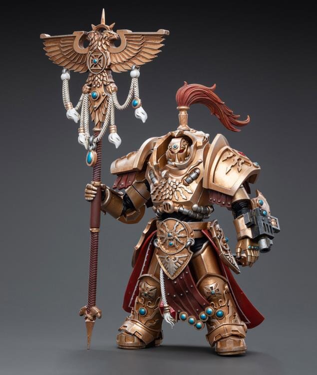 Warhammer 40K Adeptus Custodes Vexilus Praetor in Allarus Terminator Armor Phelam Tolguror 1/18 Scale Figure - Image 3