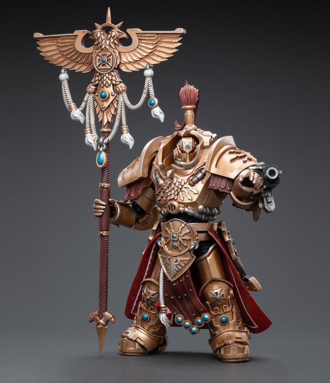 Warhammer 40K Adeptus Custodes Vexilus Praetor in Allarus Terminator Armor Phelam Tolguror 1/18 Scale Figure - Image 4