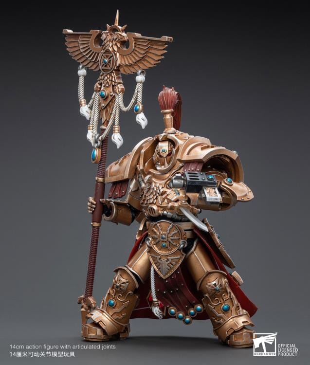 Warhammer 40K Adeptus Custodes Vexilus Praetor in Allarus Terminator Armor Phelam Tolguror 1/18 Scale Figure - Image 5