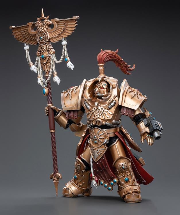 Warhammer 40K Adeptus Custodes Vexilus Praetor in Allarus Terminator Armor Phelam Tolguror 1/18 Scale Figure - Image 6