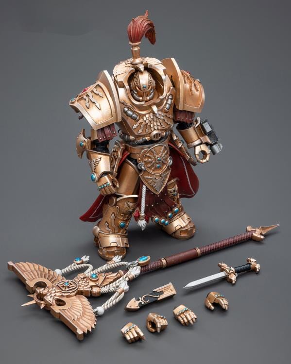 Warhammer 40K Adeptus Custodes Vexilus Praetor in Allarus Terminator Armor Phelam Tolguror 1/18 Scale Figure - Image 8