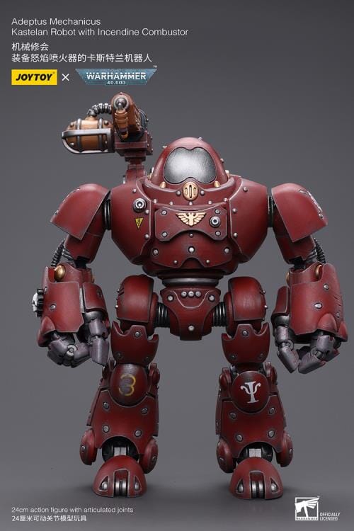 Warhammer 40k Adeptus Mechanicus Kastelan Robot with Incendine Combustor 1/18 Scale Figure - Image 3