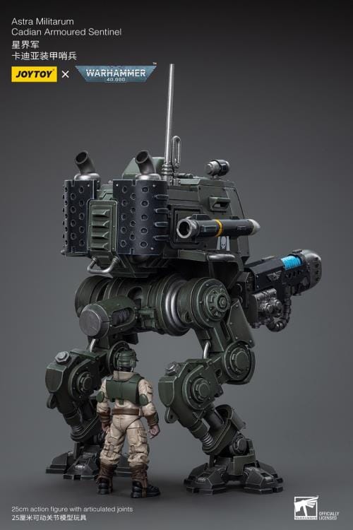 Warhammer 40K Astra Militarum Cadian Armoured Sentinel 1/18 Scale Figure - Image 3