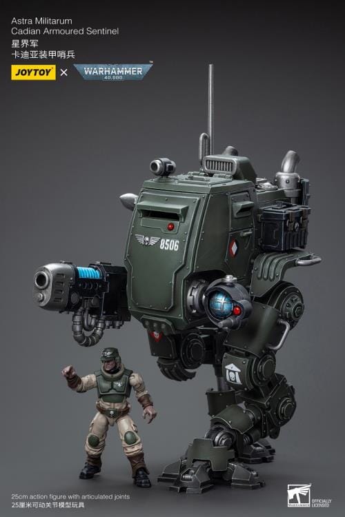 Warhammer 40K Astra Militarum Cadian Armoured Sentinel 1/18 Scale Figure - Image 5