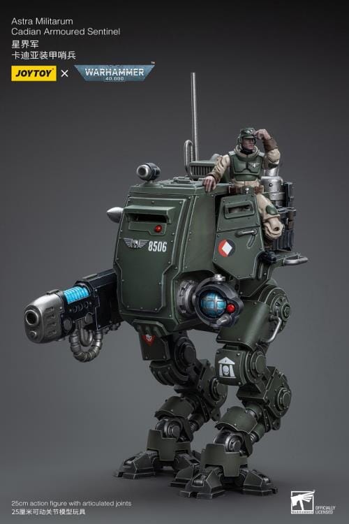 Warhammer 40K Astra Militarum Cadian Armoured Sentinel 1/18 Scale Figure - Image 6