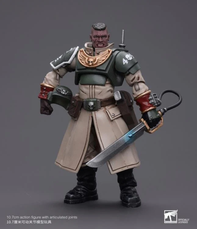 Warhammer 40k Astra Militarum Cadian Command Squad Commander with Power Sword 1/18 Scale Figure - Image 3
