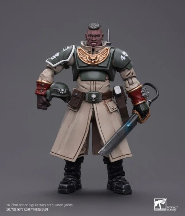 Warhammer 40k Astra Militarum Cadian Command Squad Commander with Power Sword 1/18 Scale Figure - Image 6