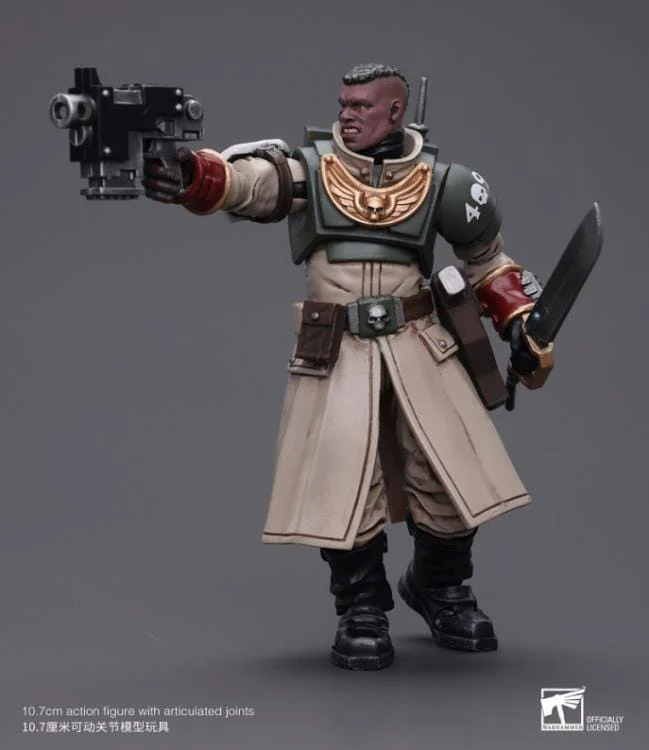 Warhammer 40k Astra Militarum Cadian Command Squad Commander with Power Sword 1/18 Scale Figure - Image 8