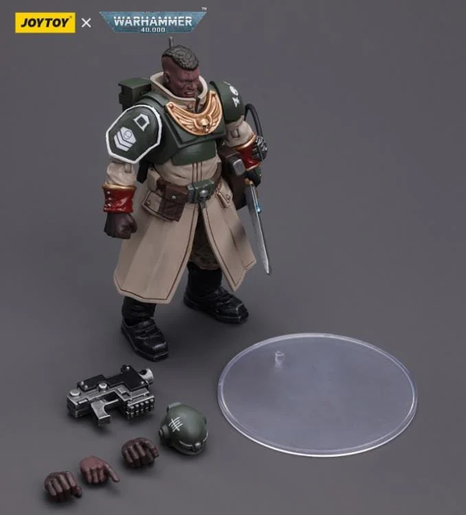 Warhammer 40k Astra Militarum Cadian Command Squad Commander with Power Sword 1/18 Scale Figure - Image 9