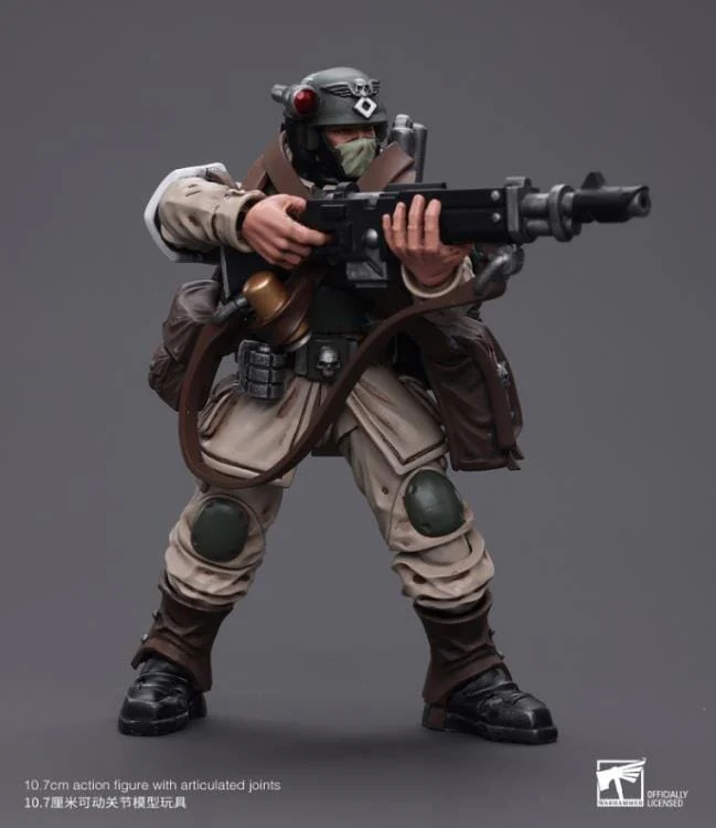 Warhammer 40k Astra Militarum Cadian Command Squad Veteran with Medi-pack 1/18 Scale Figure - Image 5