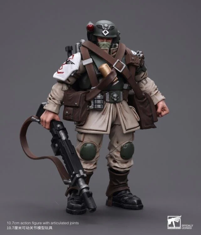 Warhammer 40k Astra Militarum Cadian Command Squad Veteran with Medi-pack 1/18 Scale Figure - Image 7