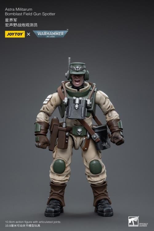 Warhammer 40K Astra Militarum Ordnance Brigade Team with Bombast Field Gun Artillery 1/18 Scale Set - Image 4