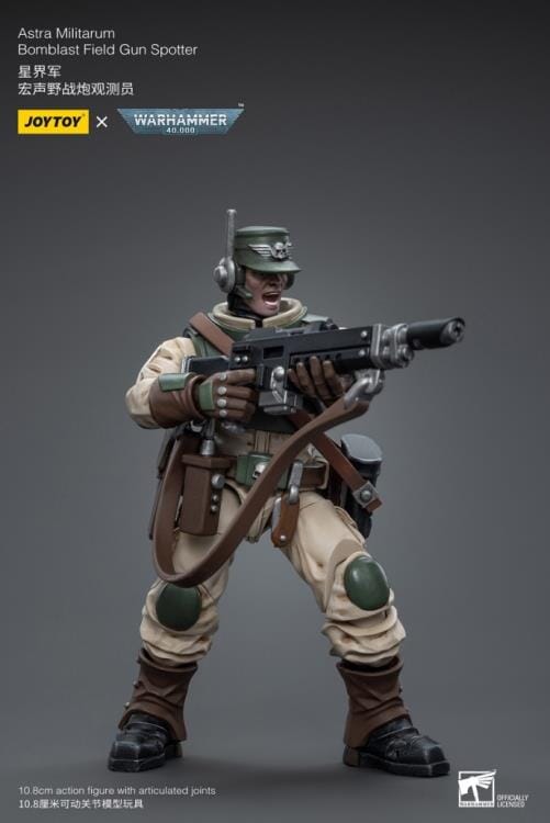 Warhammer 40K Astra Militarum Ordnance Brigade Team with Bombast Field Gun Artillery 1/18 Scale Set - Image 5