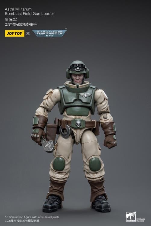 Warhammer 40K Astra Militarum Ordnance Brigade Team with Bombast Field Gun Artillery 1/18 Scale Set - Image 8