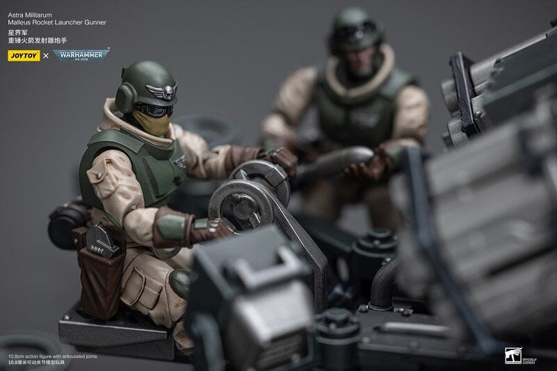 Warhammer 40K Astra Militarum Ordnance Brigade Team with Malleus Rocket Launcher 1/18 Scale Set - Image 10