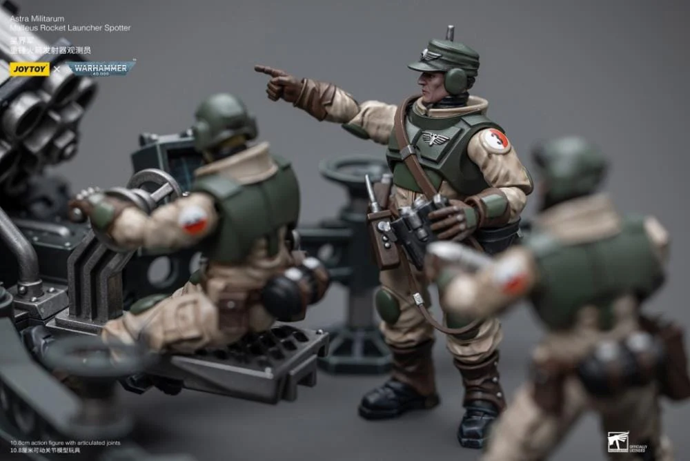 Warhammer 40K Astra Militarum Ordnance Brigade Team with Malleus Rocket Launcher 1/18 Scale Set - Image 12
