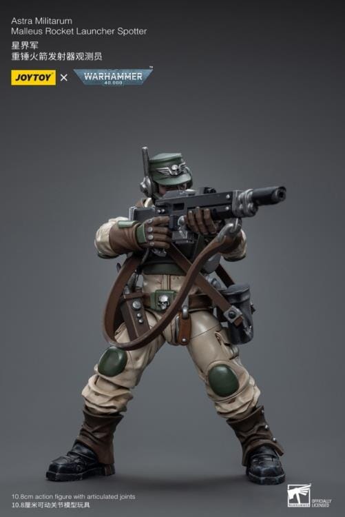 Warhammer 40K Astra Militarum Ordnance Brigade Team with Malleus Rocket Launcher 1/18 Scale Set - Image 5