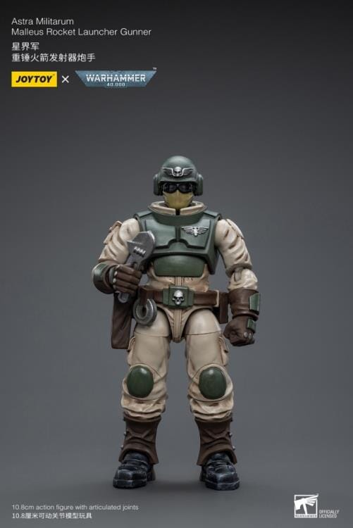 Warhammer 40K Astra Militarum Ordnance Brigade Team with Malleus Rocket Launcher 1/18 Scale Set - Image 6