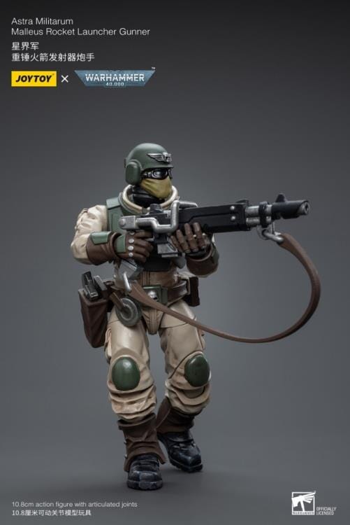 Warhammer 40K Astra Militarum Ordnance Brigade Team with Malleus Rocket Launcher 1/18 Scale Set - Image 7