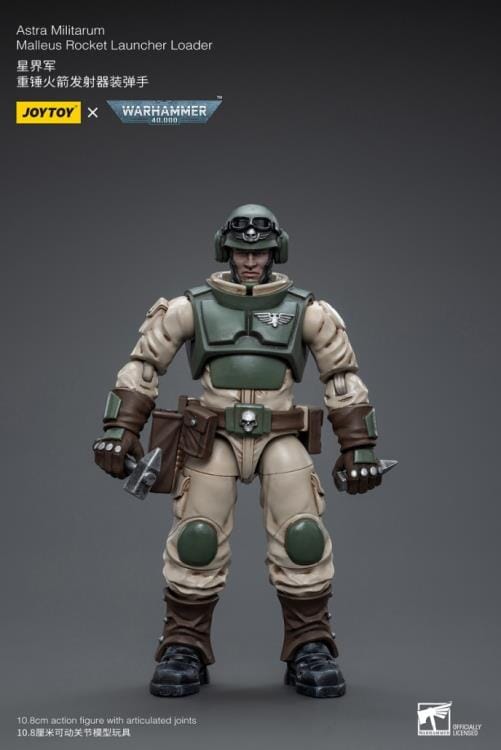 Warhammer 40K Astra Militarum Ordnance Brigade Team with Malleus Rocket Launcher 1/18 Scale Set - Image 8