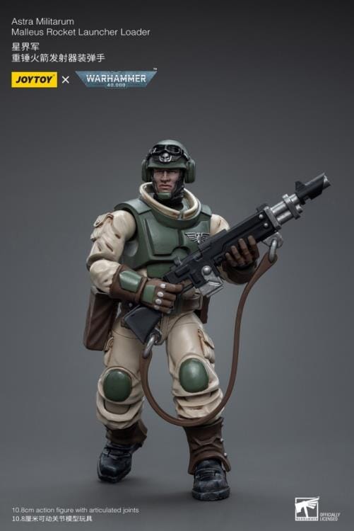 Warhammer 40K Astra Militarum Ordnance Brigade Team with Malleus Rocket Launcher 1/18 Scale Set - Image 9