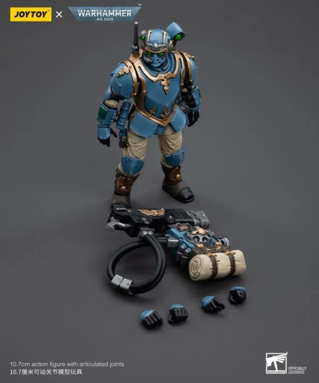 Warhammer 40k Astra Militarum Tempestus 55th Kappic Eagles Hot-Shot Volley Gunner 1/18 Scale Figure - Image 9