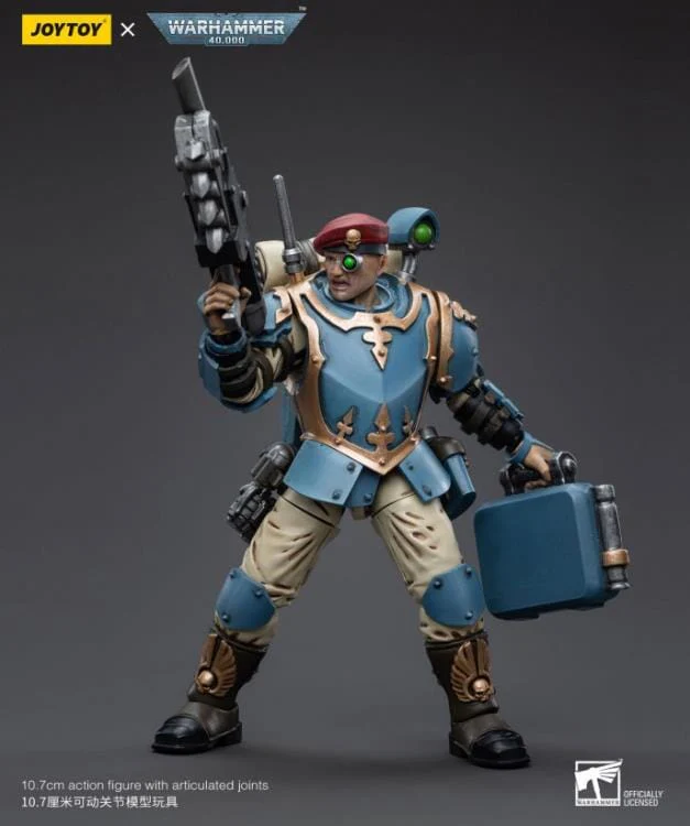 Warhammer 40k Astra Militarum Tempestus Scions Command Squad 55th Kappic Eagles Medic 1/18 Scale Figure - Image 6
