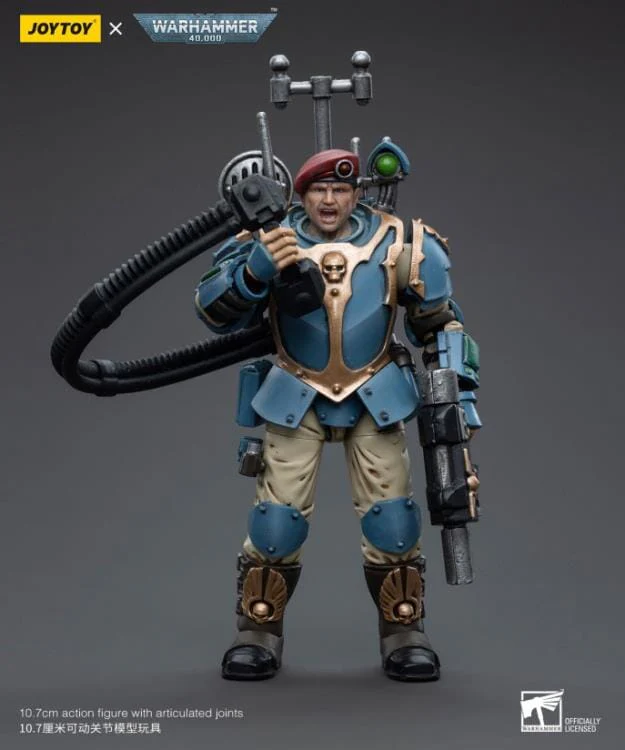 Warhammer 40k Astra Militarum Tempestus Scions Command Squad 55th Kappic Eagles Vox Operator 1/18 Scale Figure - Image 2