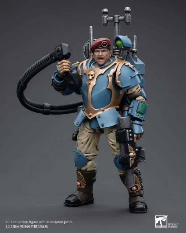 Warhammer 40k Astra Militarum Tempestus Scions Command Squad 55th Kappic Eagles Vox Operator 1/18 Scale Figure - Image 3
