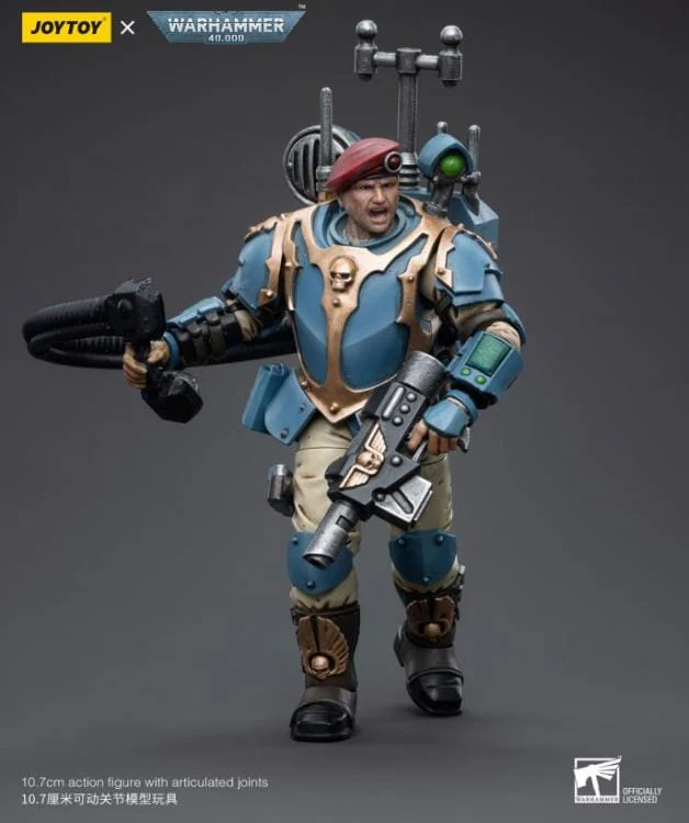 Warhammer 40k Astra Militarum Tempestus Scions Command Squad 55th Kappic Eagles Vox Operator 1/18 Scale Figure - Image 5